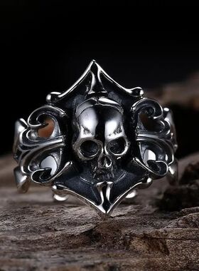 Domineering Personality Skull Ring Male Gothic Ghost Pirate