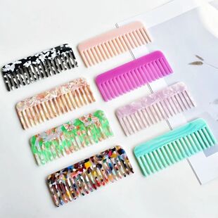 Wide Anti Styling Mass Combs Salon Hair Acetate Teeth static