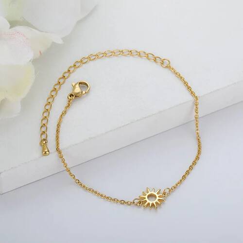 Vintage Sun Hollow Bracelets For Women Men Stainless Steel H