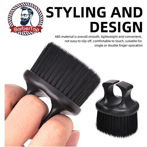 Black Ring Neck Duster Barber Remove Loose Hair Brush Hair C