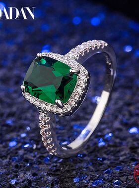 Vintage Emerald Rings For Women Wedding Engagement Jewelry