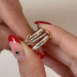 Women Stackable For Steel Interlocking Stainless Rings Men