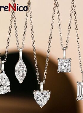 Various Shapes Women's Moissanite Necklace Original Jewelry