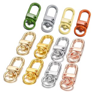 10Pcs Hooks for Clasp Findings Lobster Snap Alloy Keychain