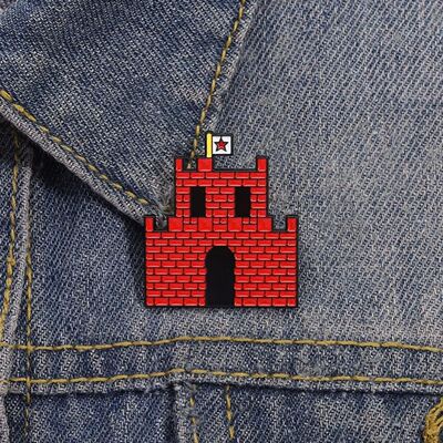 Cartoon Breakthrough Game Enamel Pins End Castle Brooch Clot