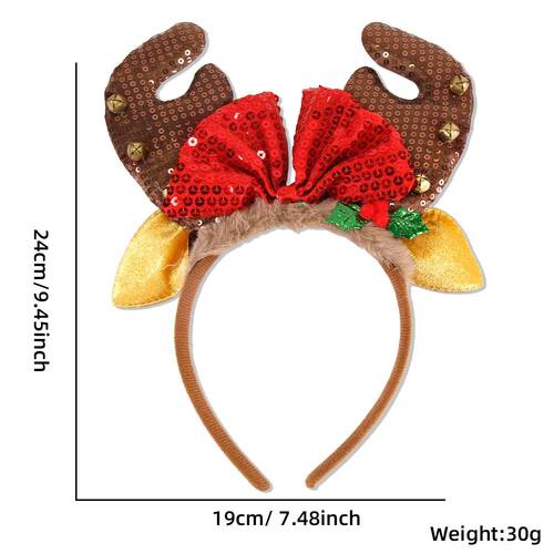 Festive Cartoon Christmas Headband 1-Pc Lightweight Comforta
