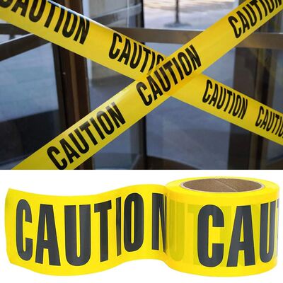 20m/roll Yellow Caution Tape for Police Barricade Public Wor