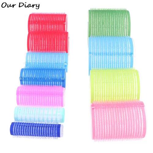 New 6Pc Hairdressing Home Use DIY Magic Large Self-Adhesive