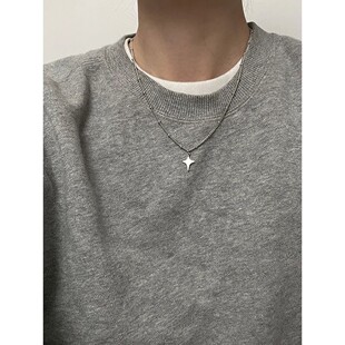 Hollow Jewel Simple Star Pendant Neck Necklace Trendy Choker