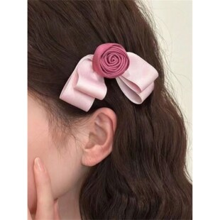 clip head fresh new rose sweet summer and back hair ladies