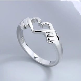 Men Fine Open For Hug Adjustable Women Finger Rings Jewelry