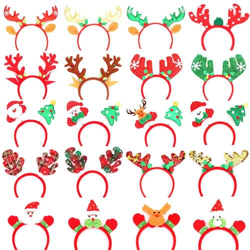 1Pcs Christmas Headbands Children Adult Hair Band Red Christ