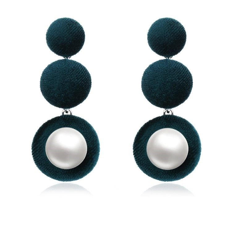 Flannelette button earrings women's fashion earrings set在类目 饰品/流行首饰/时尚饰品新, 耳饰, 耳环中 - 来自Buy2taobao.com提供专业的淘宝代购服务