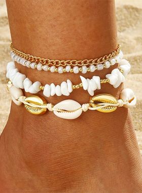 Shell Anklets for Women New Foot Jewelry Summer Beach Barefo