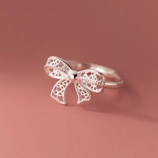 Geometric Women Design Fashion For Simple Rings Bow Lace Men