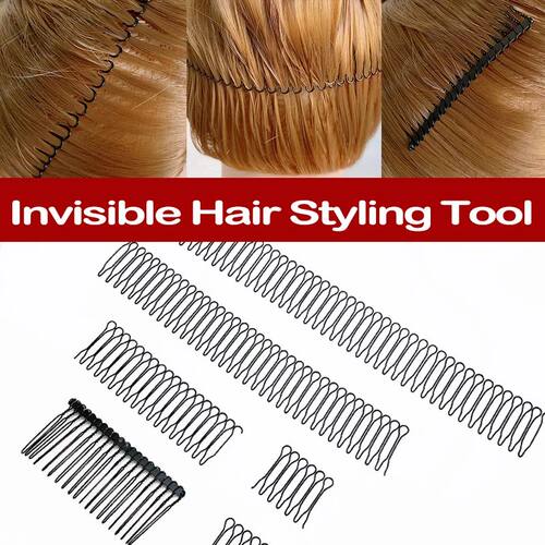 Black Invisible Female Roll Black Curve Clip Pin Invisible B