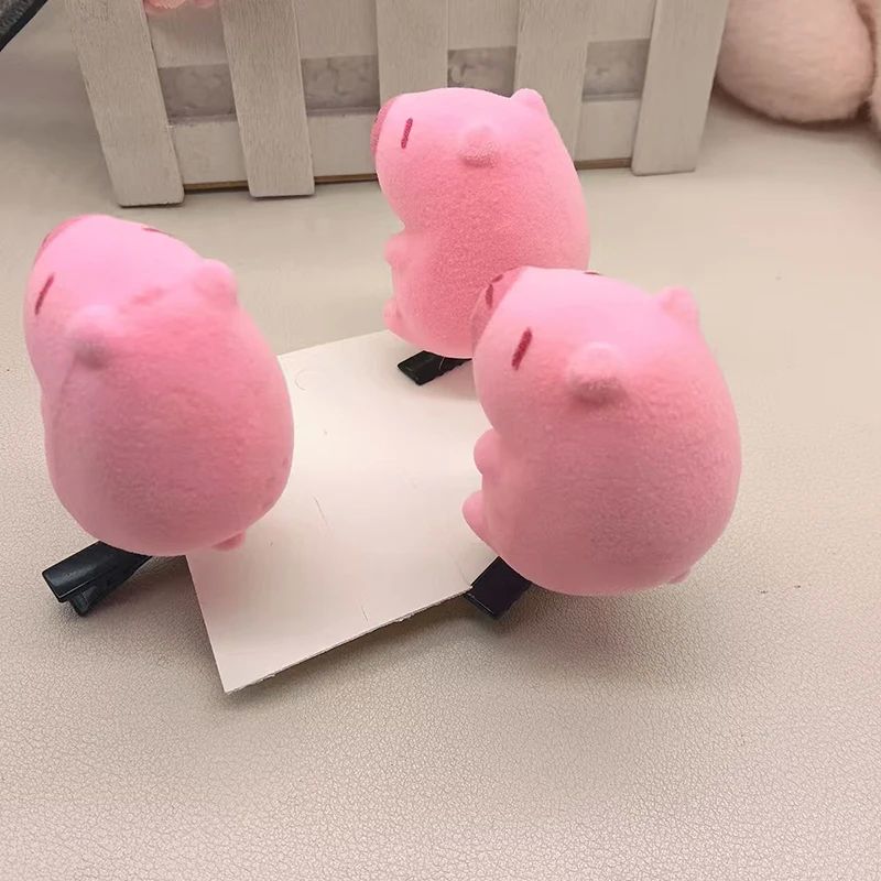 10Pcs Pink Capybara Hair Clip For Women Girls Cute Capybara