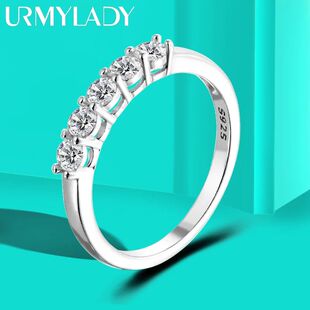 Moissanite Matchin 0.5CT Gemstone Women Silver for 3mm Rings