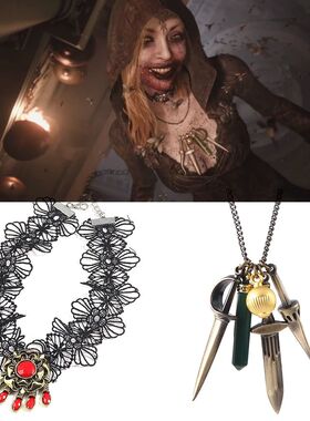 Residents Evils 8 Village Cosplay Necklaces Lady Dimitrescu'