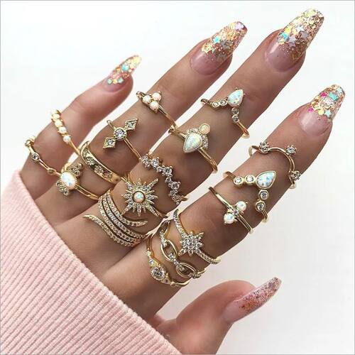 Finger Ring set Women Rings for Girls Charms Stainless