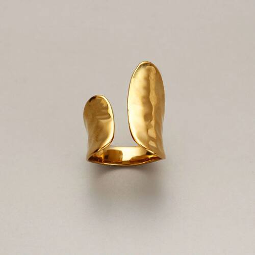New Minimalist Gold Color Rings for Women Couples Vintage Pu