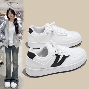 2025夏季新款简约小白鞋女百搭学生校园ins潮流高颜值休闲板鞋子