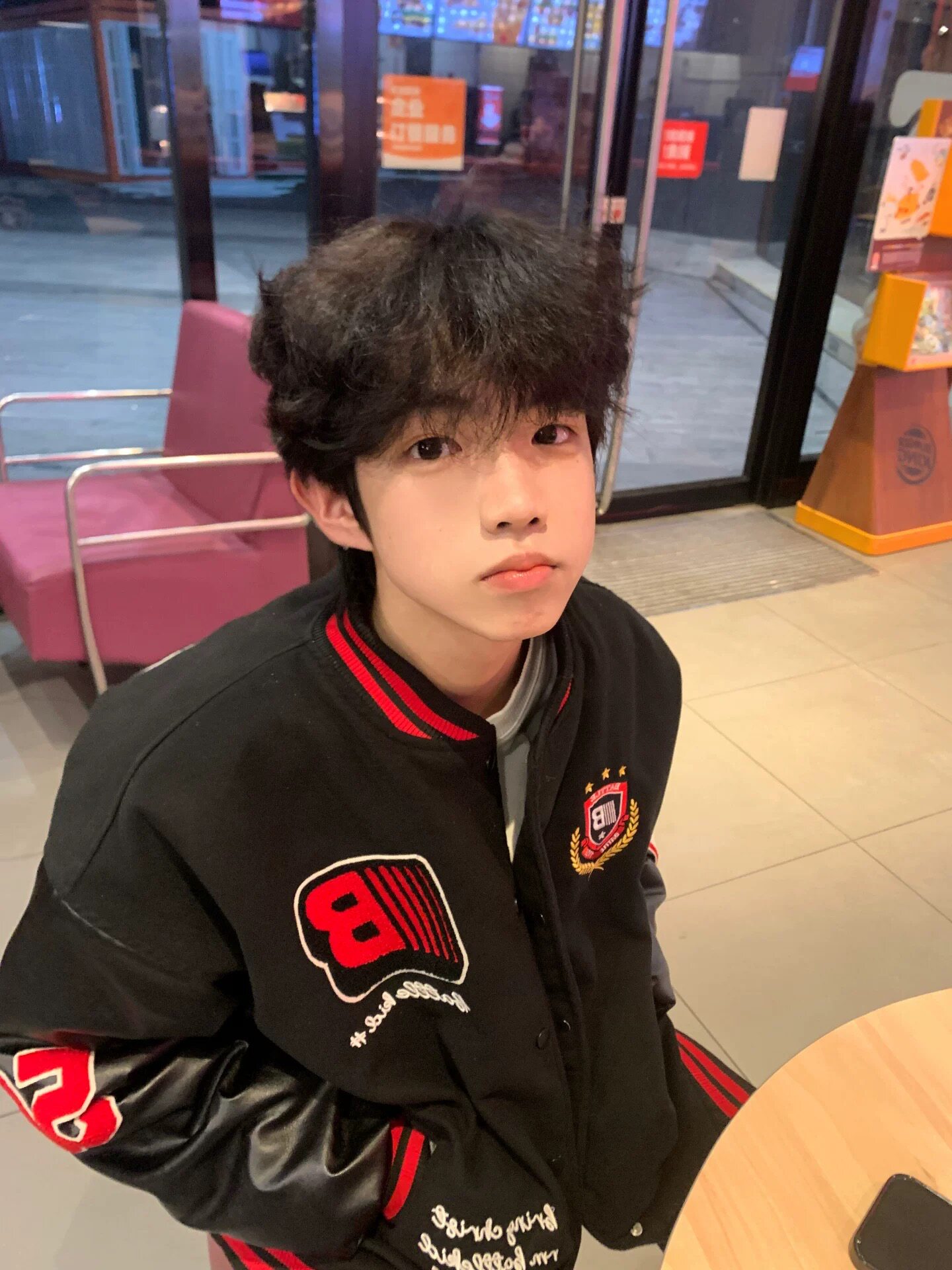 YIYJANGDE美式重磅棒球服外套春秋男女款字母刺绣夹克休闲上衣