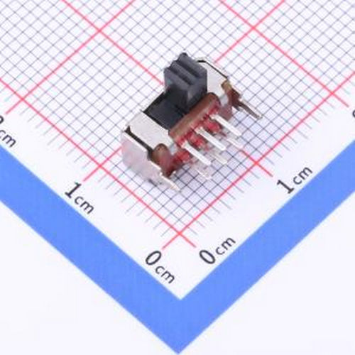 SK-22D02-G040 柄长4mm 卧插两档 滑动开关 弯插-8P,10.8x5.1mm