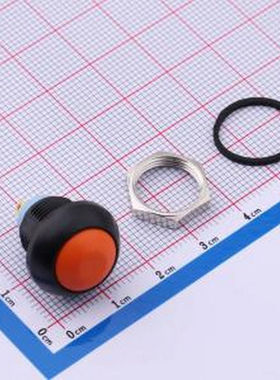 YTS8P012NL1OT00 橙色Φ12手柄塑胶按钮 5.5N 三件套复位按动开关