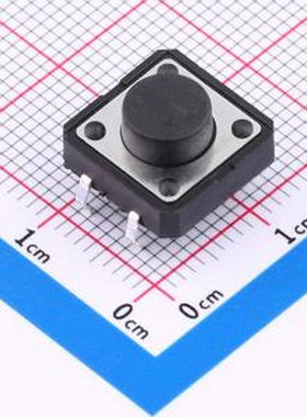 HX TS126CJ 250gf 009 12x12x6mm 立插 轻触开关 插件,12x12mm 轻