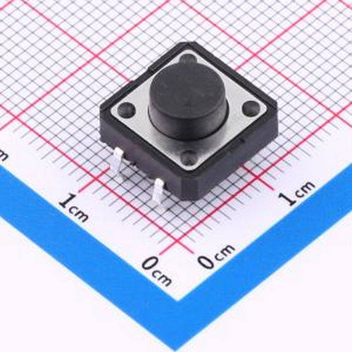 HX TS126CJ 250gf 009 12x12x6mm 立插 轻触开关 插件,12x12mm 轻