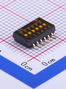 DSHP06TSGET 6位 1.27间距 SMD-12P,5.4x9.2mm 拨码开关