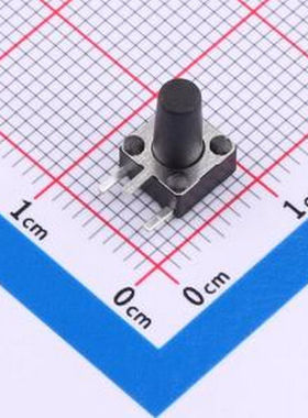 TS-1095C-A13B2-D2 6*6*10mm卧插边三脚轻触开关180gf DIP 轻触开