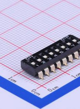 DMR-08-V-T/R 8位 recessed actuator 贴片 SMD-16P,6.2x21.3mm