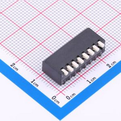 HX 2.54-8P TPCB 间距2.54mm 琴键式8位贴片 SMD-16P,11x21.72mm