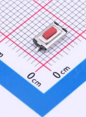 YTS1C0052ARG00 红色按键头3.6x6.1x2.5 250gf两脚贴片 SMD 轻触