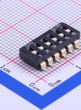 DMR-06-V-T/R 6位 recessed actuator 贴片 SMD-12P,6.2x16.2mm