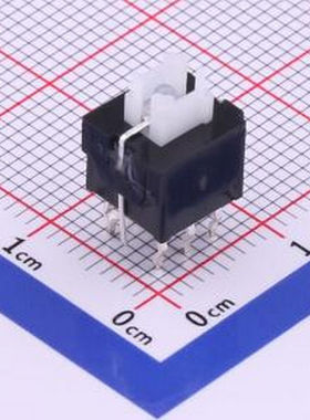 K6-6130D03-L1 8.50mmx7.50mm 蓝色有锁带灯开关 插件 轻触开关