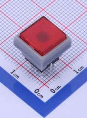 K6-6133D03-N1 蓝色无锁带灯开关 插件 轻触开关