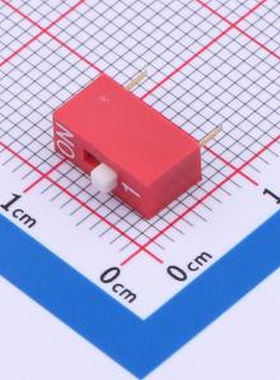 YDA01HG1 1位平拨拨码开关红色 插件 拨码开关