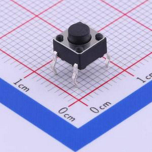 1TS005A-2300-5001 6*6*5mm 直插 轻触开关 插件,6x6mm 轻触开关