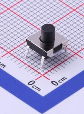 K2-1157DP-F4CW-01 6.2×6.2×5-250G 黑色按钮 直脚 插件 轻触开
