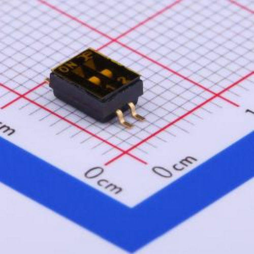 DSHP02TSGER 2位 1.27间距 SMD-4P,4.1x5.4mm 拨码开关