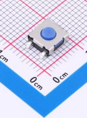 TSE006A3126BB 6.2*6.2*3.1H-J 260gf 硅胶蓝钮贴片冷封编带 SMD-