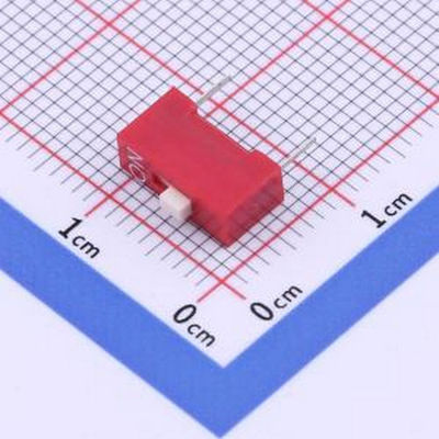 BSE01GR 2.54mm间距1P 红色插件拨码开关 插件 拨码开关