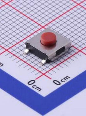 K2-1157SP-C3SW-01 6×6×3.1 4P 160G不锈钢弹片红色按柄 SMD 轻