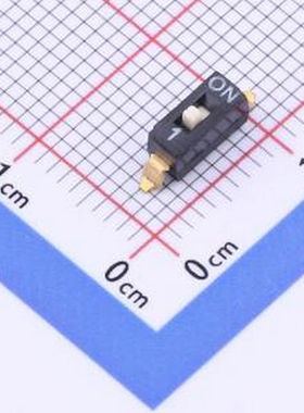 DSIC01LSGET 1位 2.54mm脚距IC型 KE拨码开关 拨动开关 SMD,2.5x6