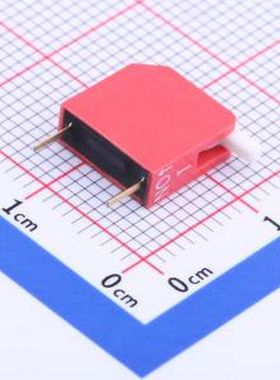 TE-01 拨码开关红色01P-180度立式直插侧拨琴键式1位DIP 插件 拨