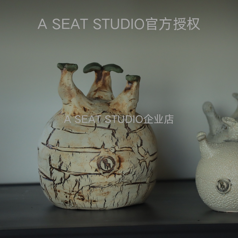 A SEAT STUDIO泰国进口白色系象牙宫摆件装饰摆件