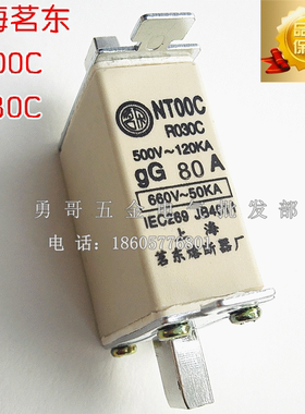 熔断器NT00C RT16-00C熔断体R030C保险丝配件660V 63A80A100A160A